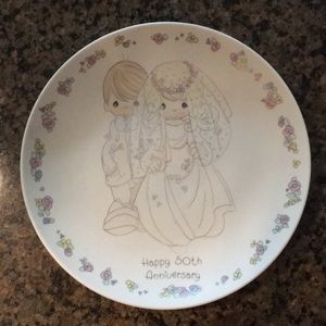 {Precious Moments} 50th anniversary plate
